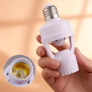Smart Motion Sensor Light Bulb Holder E27 PIR Screw Bulb Adapter Lamp Base Converter Automatic LED Switch AC 110V 220V