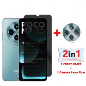 Privacy Screen Protector For Xiaomi Poco M7 Anti Glare For Redmi A4 14R 14C Camera Lens Protector Anti-spy Glass For Poco C75