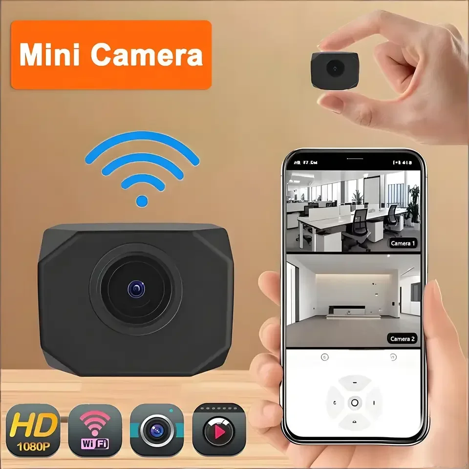4K HD Mini Camera WiFi IP AP Remote Monitoring Lightweight Portable Camcorder Smart Home Surveillance Security Camera 2026