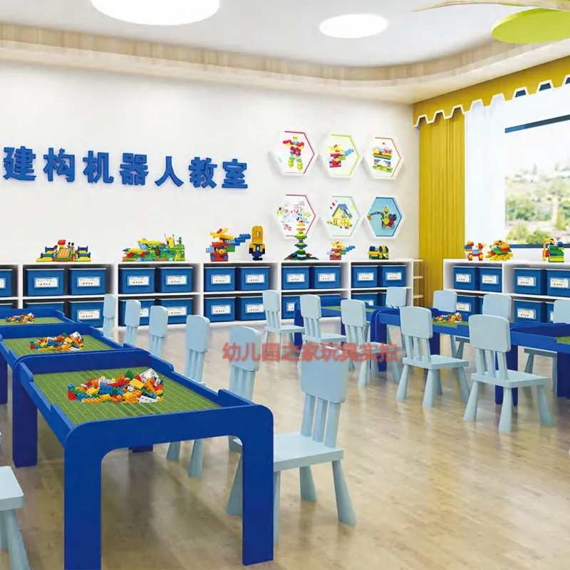 Robot classroom set teaching toys with training courses Children's construction and assembly teaching toys - Image 2