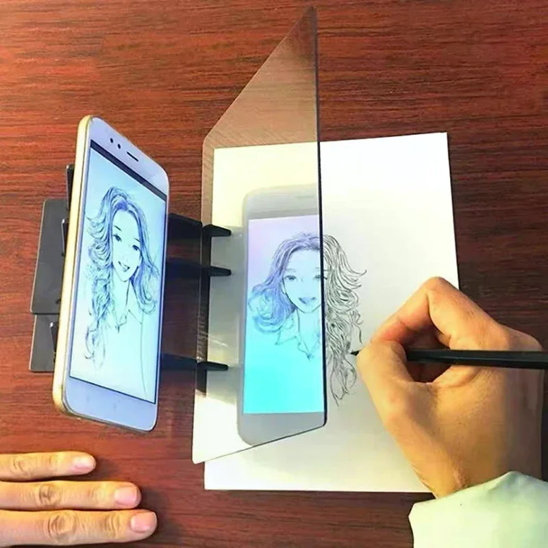 Optical Clear Drawing Board, Portable Optical Tracing Board Image Draw Board Tracing Drawing Projector Optical Painting Board - Image 4
