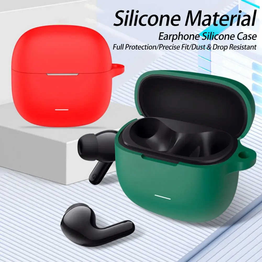 Silicone Protective Case for REDMI Buds 8 Lite Earphones, Shockproof Cover for Wireless Charging Compatible 1PCS E1Q9 - Image 3