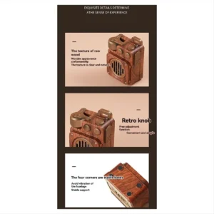 *AA90P Portable Audience Sound Box Bluetooth Speaker Retro Outdoor Radio Wireless Connection Vintage Style Music Player