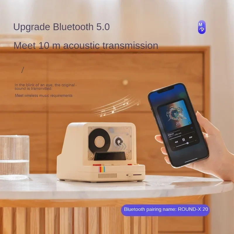 Classic Cassette Style Bluetooth Speaker Aroma Function Retro Design Multifunctional - Image 3
