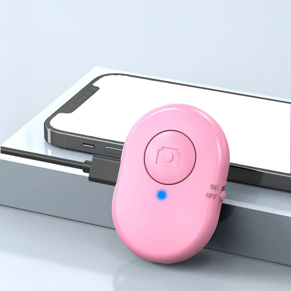 Rechargeable bluetooth-compatible Self-timer Selfie Stick Shutter Release Wireless Remote Controller Button for IOS Android - Image 6