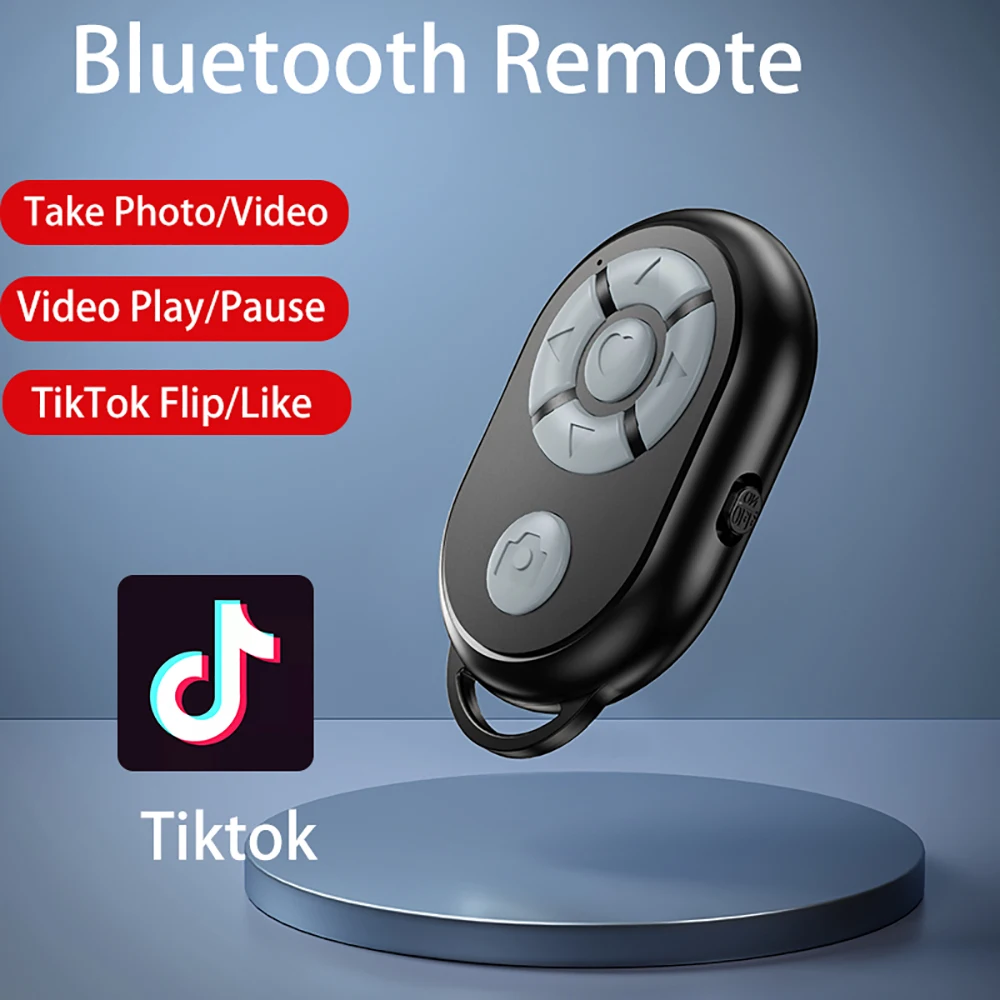 Bluetooth Remote Control for iPhone Xiaomi Android iOS Phones Selfie Stick Wireless Shutter Portable Phone Camera Controller