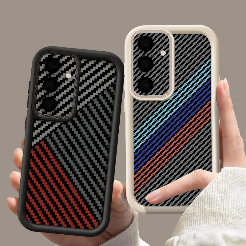 Striped Pattern Soft Phone Case For Samsung Galaxy A57 A37 A36 A56 A26 A17 A16 A55 A15 A14 A54 A35 5G Shockproof TPU Back Cover - Image 3