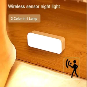 Night Lamp With Motion Sensor Rechargeable LED USB Night Light Wireless Led Bedside Table Lamp Portable Camping Lighting