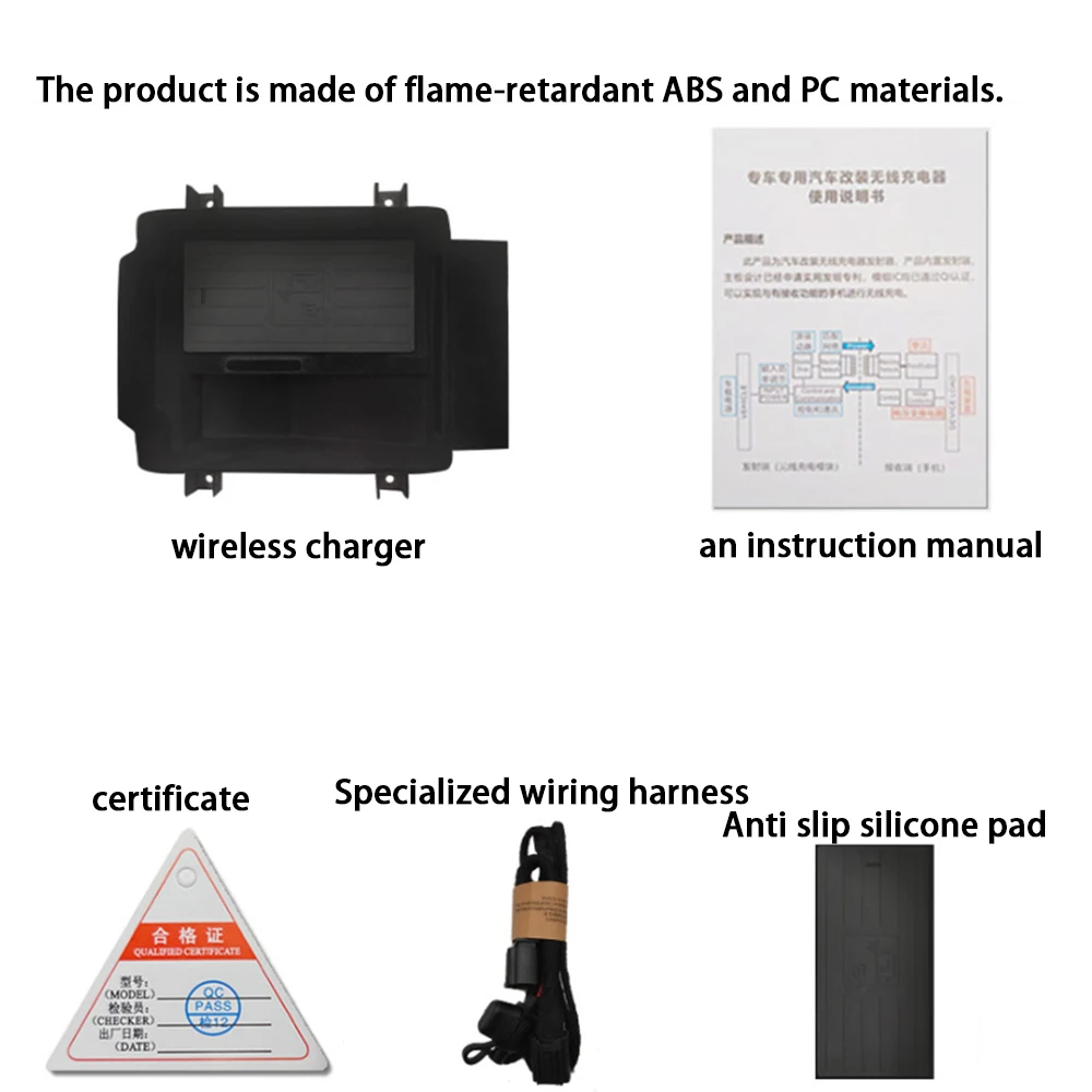 ZhuCamX for Audi Q8 SQ8 Q7 SQ7 Facelift Armrest Storage Wireless Mobile Phone Charger QI 18W iPhone Magsafe Fast Charging Panel - Image 3