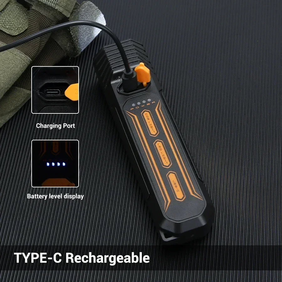 Magnetic COB Work Light USB Rechargeable LED Flashlight Portable Lantern Camping Light Type-C Power Bank Function Lamp - Image 5