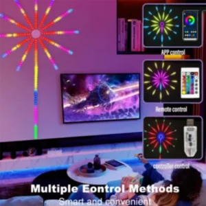 NEW 2025 Firework Light LED Strip Bluetooth Smart APP Control Neon Strip USB 5V Smart Lamp Sync Music Christmas Party Decoration